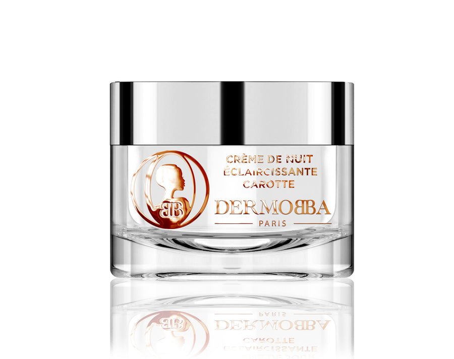 Dermobba Paris – Crème de Nuit Éclaircissante à la Carotte (Pot)